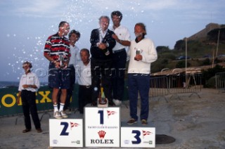 La Giraglia Rolex Cup 1998. Offshore race from St Tropez, France, around La Giraglia Rock, Corsica, and finish at the Yacht Club Italiano in Genoa, Italy.