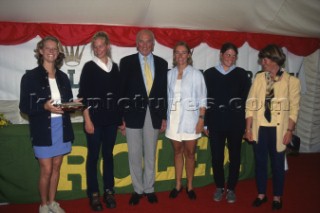 Rolex Commodores Cup 1998. The Solent, Cowes, Isle of Wight, UK. Three boat teams from around the world compete for the coveted RORC trophy. The event is hosted by the Royal Yacht Squadron.