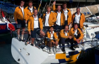 Rolex Commodores Cup 1998. The Solent, Cowes, Isle of Wight, UK. Three boat teams from around the world compete for the coveted RORC trophy. The event is hosted by the Royal Yacht Squadron.