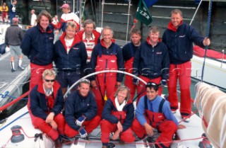 Rolex Commodores Cup 1998. The Solent, Cowes, Isle of Wight, UK. Three boat teams from around the world compete for the coveted RORC trophy. The event is hosted by the Royal Yacht Squadron.