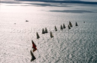 Rolex Farr 40 Worlds 2001. The Solent, Cowes, Isle of Wight, UK.