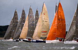 Rolex Farr 40 Worlds 2001. The Solent, Cowes, Isle of Wight, UK.