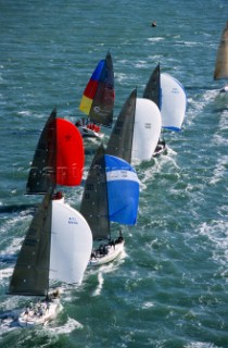 Rolex Farr 40 Worlds 2001. The Solent, Cowes, Isle of Wight, UK.