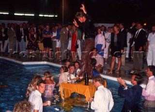 Rolex Swan World Cup 1990. Organised by the YCCS and sponsored by Jaguar cars.