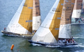 Fleet racing during Seahorse Maxi Series lead into the Whitbread Round the World Race 1986 (now known as the Volvo Ocean Race)