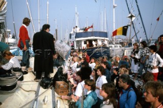 Drum owned by Simon Le Bon of Duran Duran during the Whitbread Round the World Race 1986 (now known as the Volvo Ocean Race)