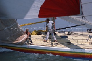 Atlantic Privateer during the Whitbread Round the World Race 1986 (now known as the Volvo Ocean Race)