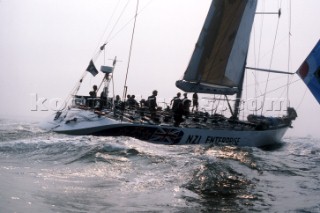 NZI Enterprise during the Whitbread Round the World Race 1986 (now known as the Volvo Ocean Race)