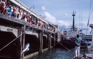 Drum owned by Simon Le Bon of Duran Duran during the Whitbread Round the World Race 1986 (now known as the Volvo Ocean Race)