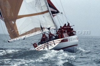 UBS Switzerland during the Whitbread Round the World Race 1986 (now known as the Volvo Ocean Race)