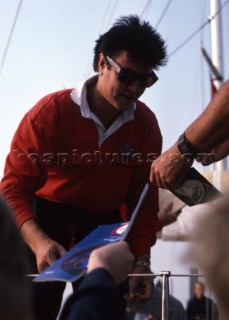 Drum owned by Simon Le Bon of Duran Duran during the Whitbread Round the World Race 1986 (now known as the Volvo Ocean Race)