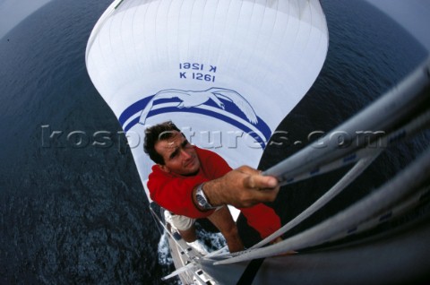 Bowman working Alexis de Cenival onboard the Swan 51 Formosa