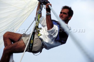 Bowman working Alexis de Cenival onboard the Swan 51 Formosa