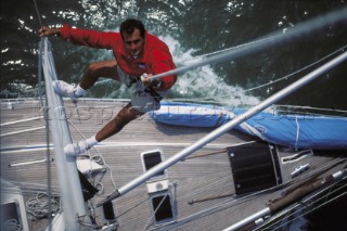 Bowman working Alexis de Cenival onboard the Swan 51 Formosa