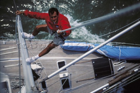 Bowman working Alexis de Cenival onboard the Swan 51 Formosa