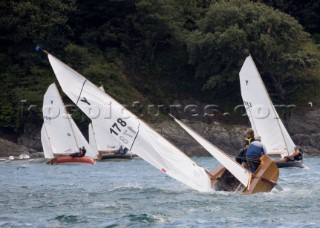 Salcombe Yawl racing at the Salcombe Regatta Week 2011, Devon, UK