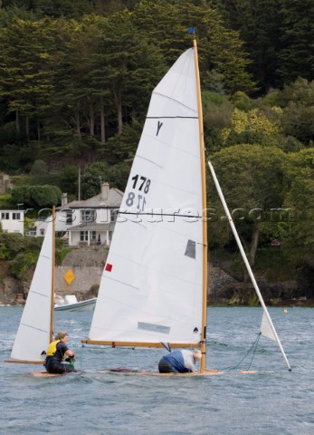 Salcombe Yawl racing at the Salcombe Regatta Week 2011 Devon UK