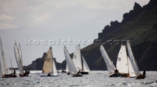 Salcombe Yawl racing at the Salcombe Regatta Week 2011, Devon, UK