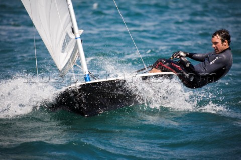 Dinghies racing at the Salcombe Regatta Week 2011 Devon UK