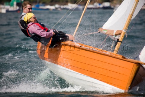 Salcombe Yawl racing at the Salcombe Regatta Week 2011 Devon UK