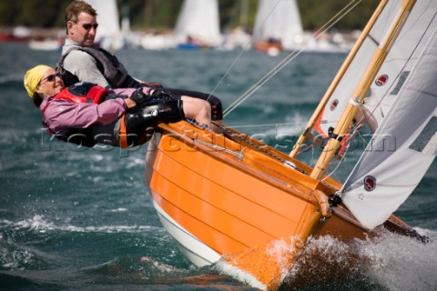 Salcombe Yawl racing at the Salcombe Regatta Week 2011 Devon UK