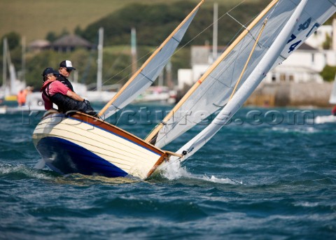 Salcombe Yawl racing at the Salcombe Regatta Week 2011 Devon UK