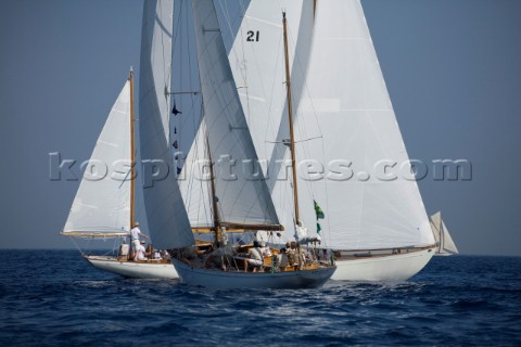 Les Voiles de SaintTropez 2011  Argyle races Skylark in the inaugural Blue Bird Cup  presented for S