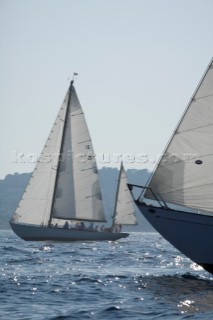 Les Voiles de Saint-Tropez 2011 - Argyle races Skylark in the inaugural Blue Bird Cup - presented for Speed under Sail