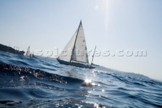 Les Voiles de Saint-Tropez 2011 - Argyle races Skylark in the inaugural Blue Bird Cup - presented for Speed under Sail