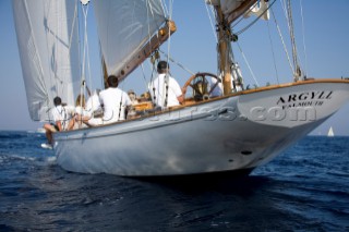 Les Voiles de Saint-Tropez 2011 - Argyle races Skylark in the inaugural Blue Bird Cup - presented for Speed under Sail