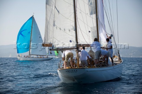 Les Voiles de SaintTropez 2011  Argyle races Skylark in the inaugural Blue Bird Cup  presented for S