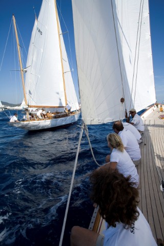 Les Voiles de SaintTropez 2011  Argyle races Skylark in the inaugural Blue Bird Cup  presented for S
