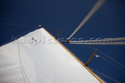 Les Voiles de SaintTropez 2011  mainsail on Skylark