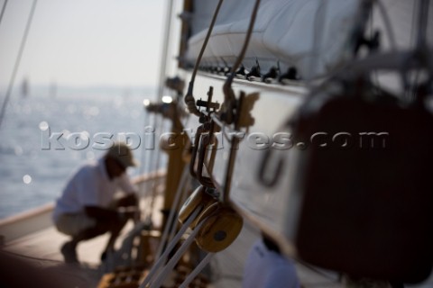 Les Voiles de SaintTropez 2011  Skylark of 1937 designed by Sparkman and Stephens
