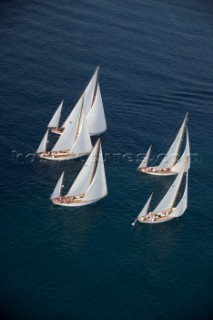 Les Voiles de Saint-Tropez 2011 - Sparkman & Stephens yawls Manitou, Cometa, Stormy Weather, Argyle and Skylark.