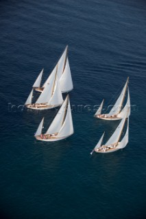 Les Voiles de Saint-Tropez 2011 - Sparkman & Stephens yawls Manitou, Cometa, Stormy Weather, Argyle and Skylark.