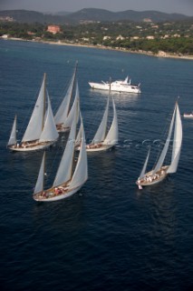 Les Voiles de Saint-Tropez 2011 - Sparkman & Stephens yawls Manitou, Cometa, Stormy Weather, Argyle and Skylark.