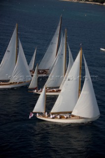 Les Voiles de Saint-Tropez 2011 - Sparkman & Stephens yawls Manitou, Cometa, Stormy Weather, Argyle and Skylark.