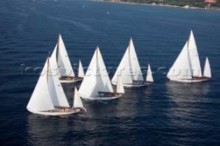 Les Voiles de Saint-Tropez 2011 - Sparkman & Stephens yawls Manitou, Cometa, Stormy Weather, Argyle and Skylark.