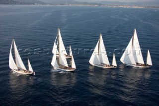 Les Voiles de Saint-Tropez 2011 - Sparkman & Stephens yawls Manitou, Cometa, Stormy Weather, Argyle and Skylark.