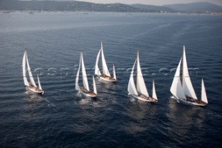 Les Voiles de Saint-Tropez 2011 - Sparkman & Stephens yawls Manitou, Cometa, Stormy Weather, Argyle and Skylark.