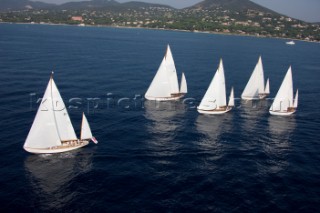 Les Voiles de Saint-Tropez 2011 - Sparkman & Stephens yawls Manitou, Cometa, Stormy Weather, Argyle and Skylark.