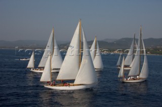 Les Voiles de Saint-Tropez 2011 - Sparkman & Stephens yawls Manitou, Cometa, Stormy Weather, Argyle and Skylark.