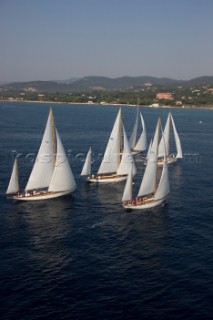 Les Voiles de Saint-Tropez 2011 - Sparkman & Stephens yawls Manitou, Cometa, Stormy Weather, Argyle and Skylark.