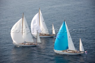 Les Voiles de Saint-Tropez 2011 - Sparkman & Stephens yawls Manitou, Cometa, Stormy Weather, Argyle and Skylark.