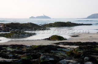 Rocks on the shore by St Ives