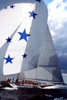 J Class Endeavour at the Americas Cup Jubilee in Cowes 2001