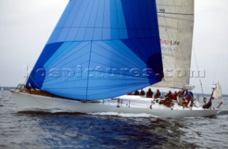 Round the Island Race 1991 - Isle of Wight, UK. Each year 1,500 yachts compete in this annual fleet regatta.