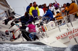 Round the Island Race 1991 - Isle of Wight, UK. Each year 1,500 yachts compete in this annual fleet regatta.