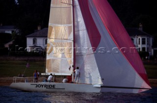 Round the Island Race 1991 - Isle of Wight, UK. Each year 1,500 yachts compete in this annual fleet regatta.